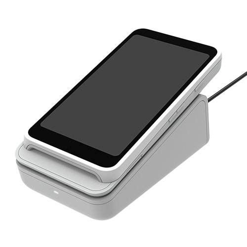 Image of Stripe Reader S700 payment terminal with dock